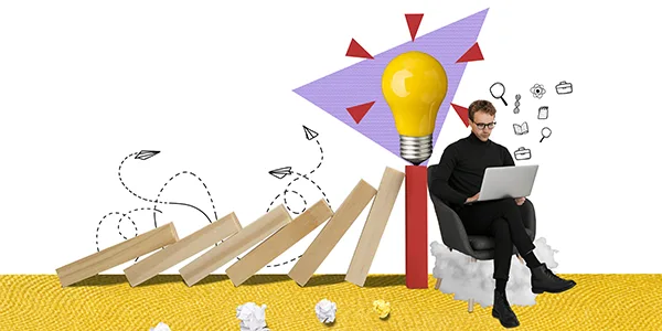 Overcoming Writers Block A Creative Domino Effect Ignited by Innovation